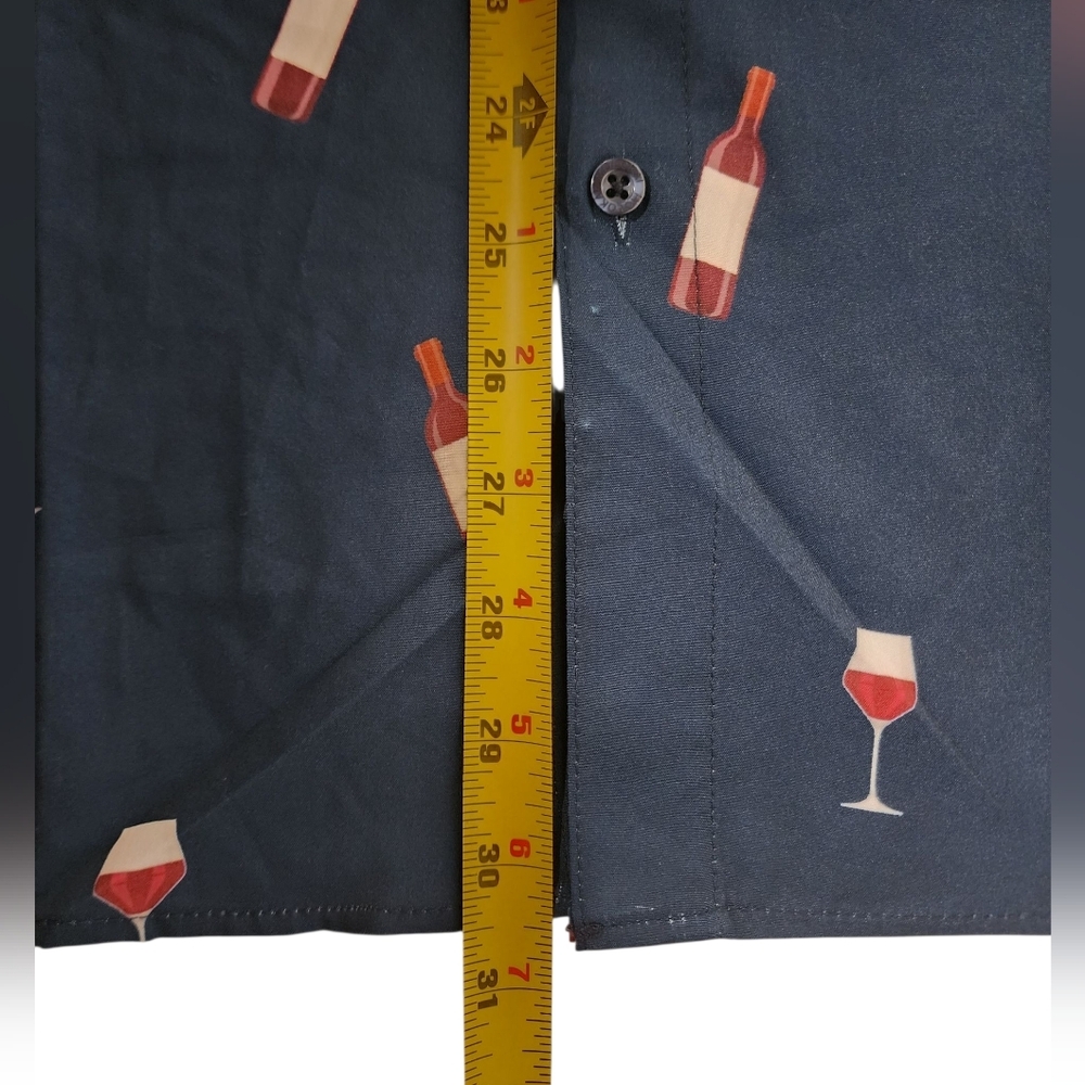 Molokai Surf Wine Short Sleeve Button Down Mens Shirt Sz M Wine Tasting - Picture 4 of 6